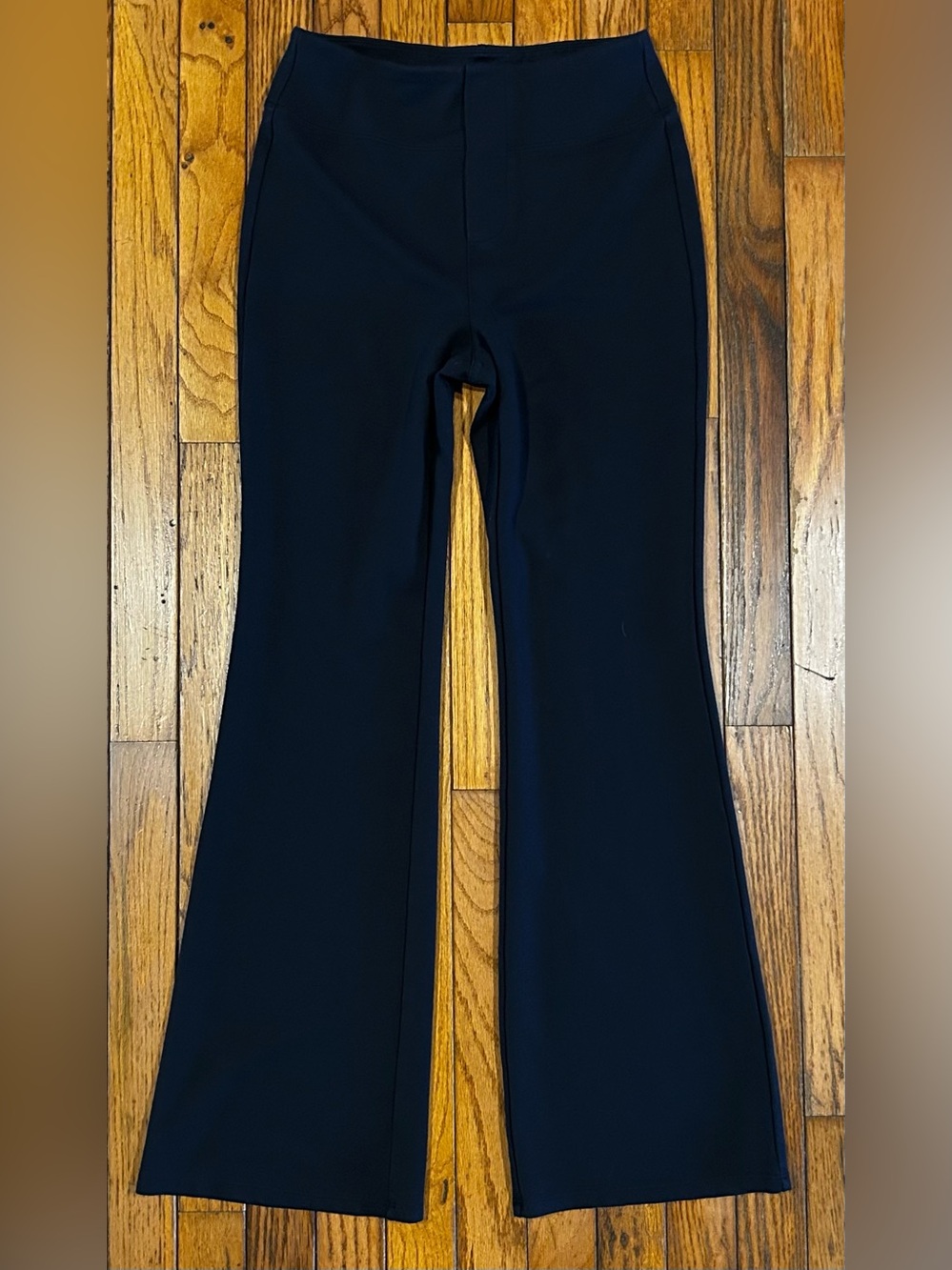 Halara Black High Waisted Flare Dress Pants Size Small Regular Stretch